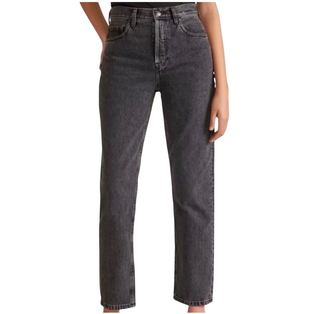 Everlane The 90s Cheeky Jean Women 27 Ankle Washed Black Excellent Cotton